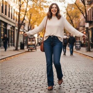 Riders by Lee Modern Midrise Bootcut Jeans Dark Wash (Size Tag Missing See Desc)